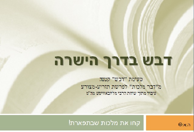 מצגת להורדה פרשת תזריע-מצורע